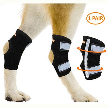 NeoAlly Rear Leg Hock Brace - Metal Spring Strips for Small Dogs [Short Version] (Pair) - Neoallypets